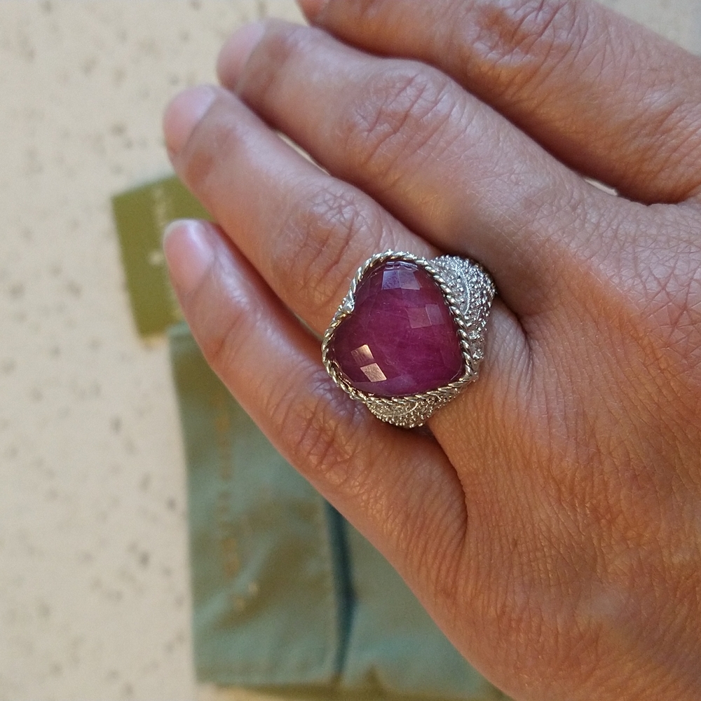 Judith Ripka Ruby Statement Ring, size 7